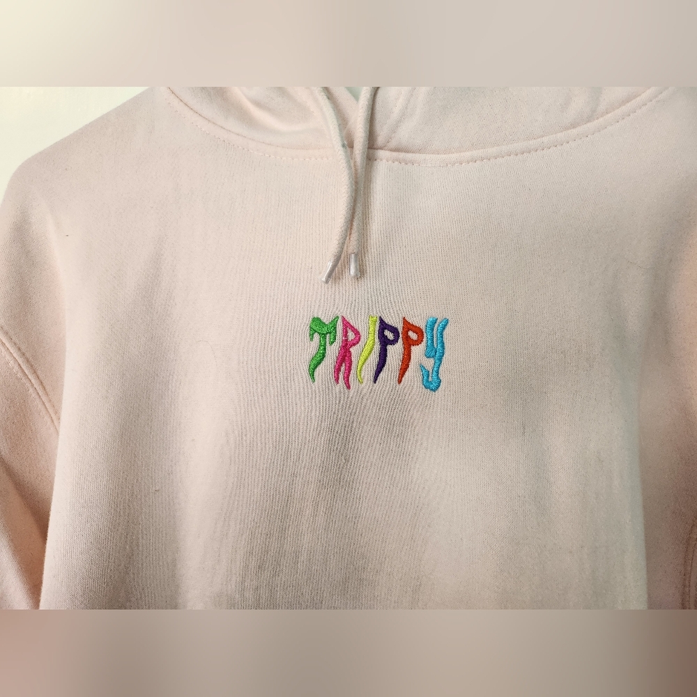 Light Pink Trippy Hoodie - Picture 3 of 3